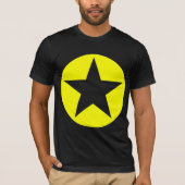 Circled Star - Geel T-shirt (Voorkant)