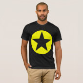 Circled Star - Geel T-shirt (Voorkant volledig)