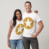 Circled Star - Golde Brown T-shirt (Unisex)