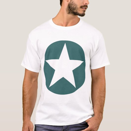Circled Star - groen T-shirt (Voorkant)