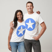 Circled Star - Licht blauw T-shirt (Unisex)