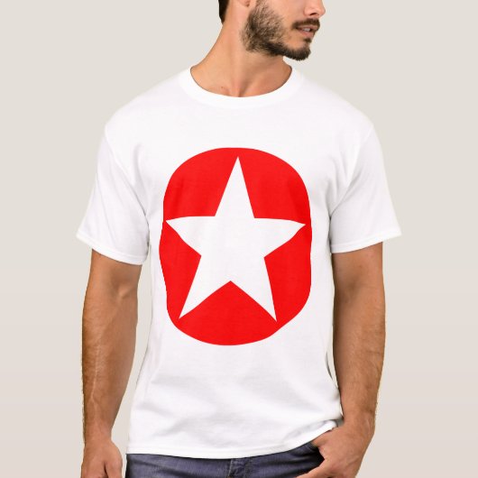 Circled Star - Rood T-shirt (Voorkant)