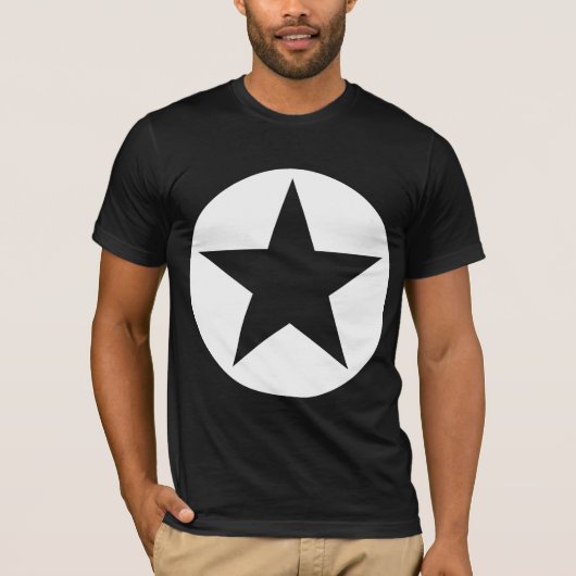 Circled Star - wit T-shirt (Voorkant)