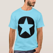 Circled Star - zwart T-shirt (Voorkant)