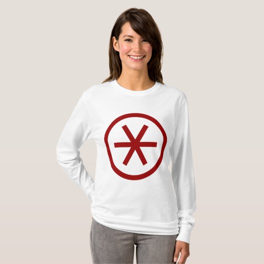 Circled Sterisk T-shirt (Voorkant volledig)