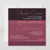 CirclenStripez All Occasion Party Invitation Kaart (Achterkant)