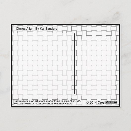 Circles Alight Briefkaart (Achterkant)