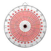 Circles and Stars Bulls Eye Game Night Dartbord (Voorkant)