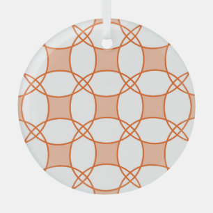 Circles Art: Naadloos geometrisch patroon Glas Ornament