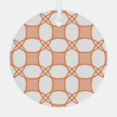  Circles Art: Naadloos geometrisch patroon Glas Ornament (Achterkant)