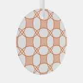  Circles Art: Naadloos geometrisch patroon Glas Ornament (Voorkant Rechts)