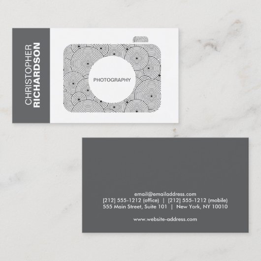 CIRCLES CAMERA LOGO VISITEKAARTJE (Voorkant / Achterkant)