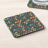 Circles Camo Square Plastic Onderzetter Set (Linkerzijde)