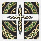 Circles Celtic Cross Sticker (Voorkant)