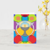 Circles Chalice Kaart - Regenboog (Gele Bloem)