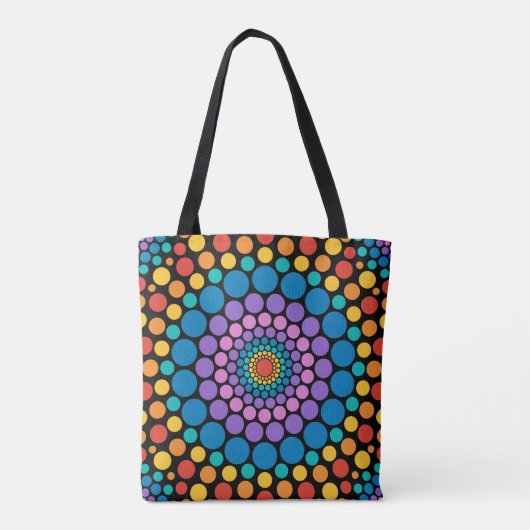 Circles cirkels! Multicolored Monogram Tas (Achterkant)