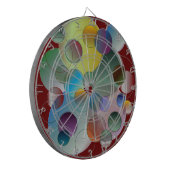 Circles Collage Dartbord (Voorkant Links)