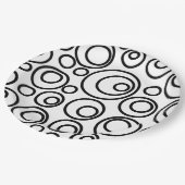 Circles Design Papieren Bordje (Gekanteld)