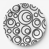 Circles Design Papieren Bordje (Voorkant)