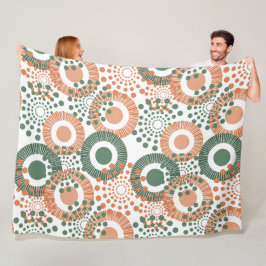 Circles, Everywhere Circles Fleece Deken