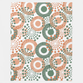 Circles, Everywhere Circles Fleece Deken