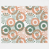 Circles, Everywhere Circles Fleece Deken (Voorkant (Horizontaal))