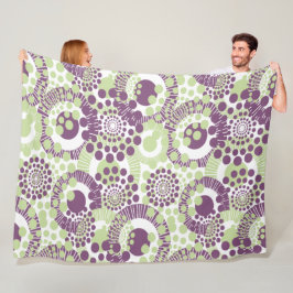 Circles, Everywhere Circles Fleece Deken