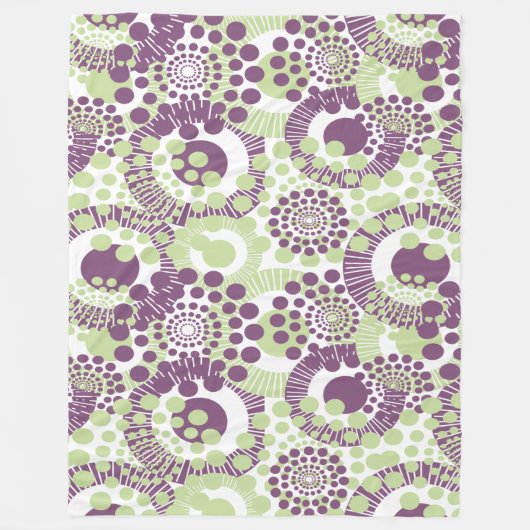 Circles, Everywhere Circles Fleece Deken (Voorkant)