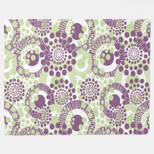 Circles, Everywhere Circles Fleece Deken (Voorkant (Horizontaal))