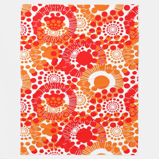 Circles, Everywhere Circles Fleece Deken (Voorkant)
