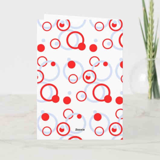 Circles Greetings Kaart (Achterkant)