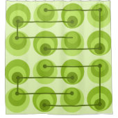 Circles halverwege de eeuw Chartreuse Douchegordijn (Voorkant)