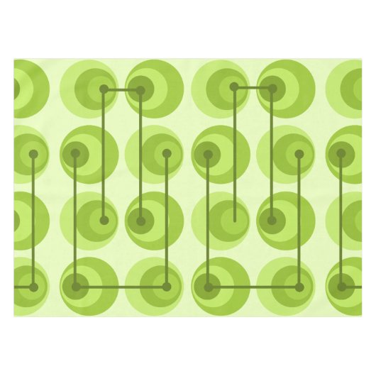 Circles halverwege de eeuw Chartreuse Tafelkleed (Voorkant (Horizontaal))