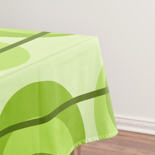 Circles halverwege de eeuw Chartreuse Tafelkleed (Voorbeeld)