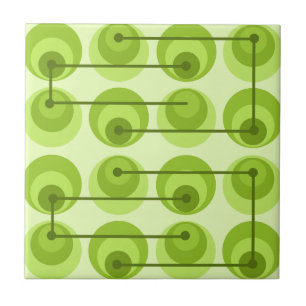 Circles halverwege de eeuw Chartreuse Tegeltje