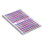Circles-in-cirkels notebook notitieboek (Rechterzijde)