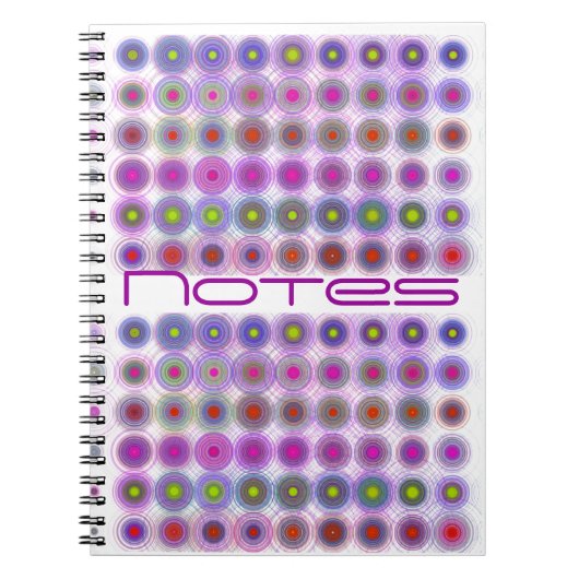 Circles-in-cirkels notebook notitieboek (Voorkant)