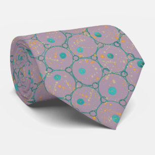 Circles Lavender Pattern Stropdas