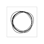 Circles Lijst Wood Art Stamp Rubberstempel (Afrduk)