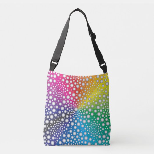 Circles Mandala 2 Crossbody Tas (Voorkant)