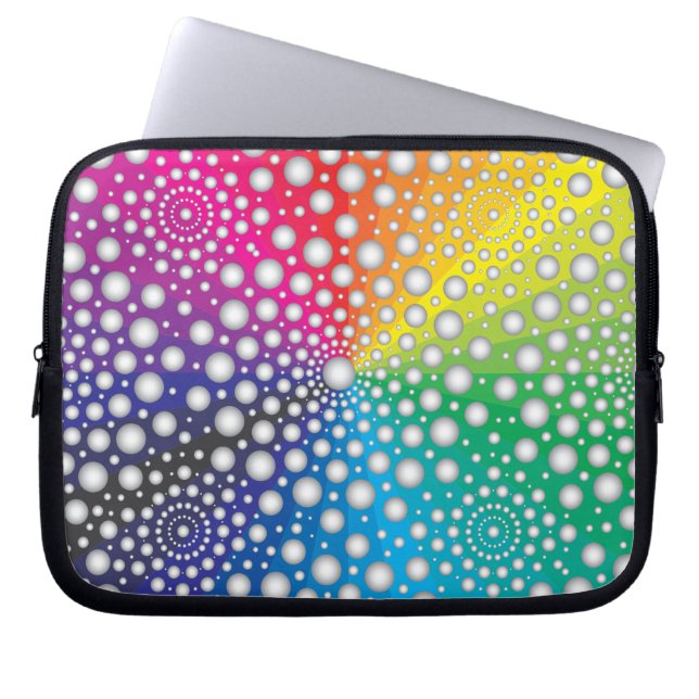 Circles Mandala 2 Laptop Sleeve (Voorkant)