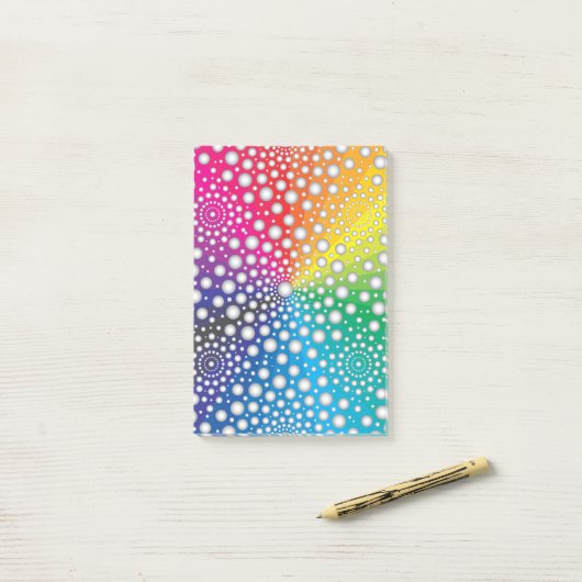 Circles Mandala 2 Post-it® Notes (Op bureau)