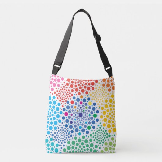 Circles Mandala 3 Crossbody Tas (Voorkant)