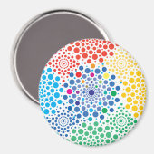 Circles Mandala 3 Magneet (Voorkant / Achterkant)