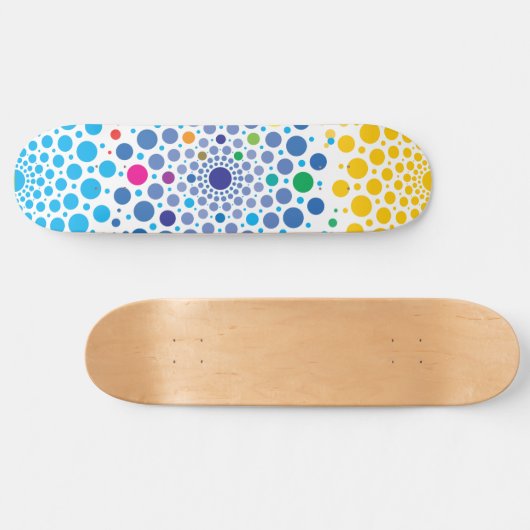 Circles Mandala 3 Persoonlijk Skateboard (Horizontaal)