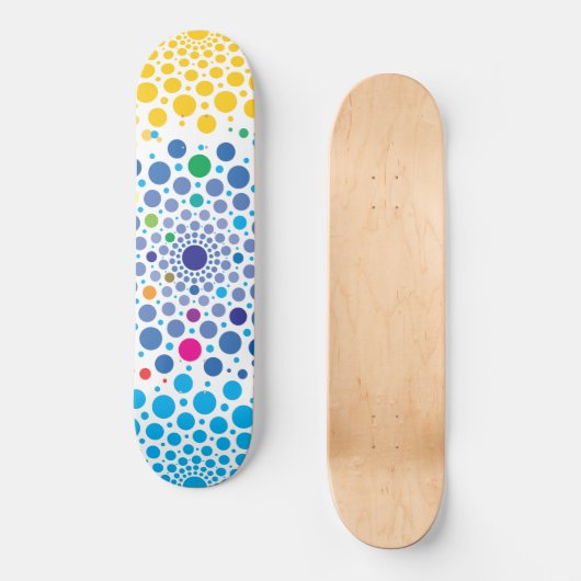 Circles Mandala 3 Persoonlijk Skateboard (Voorkant)
