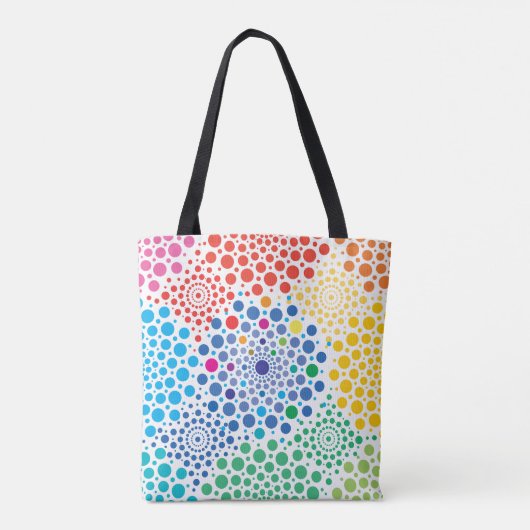 Circles Mandala 3 Tote Bag (Achterkant)