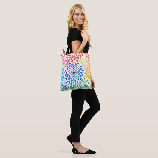 Circles Mandala 3 Tote Bag (Op model)