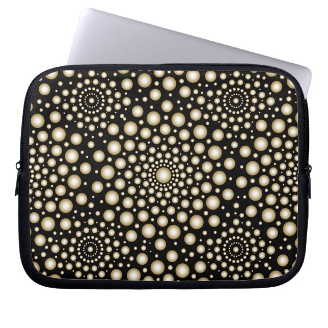 Circles Mandala Laptop Sleeve (Voorkant)