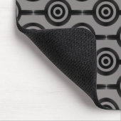 Circles Mousepad, zwart en grijs Muismat (Hoek)